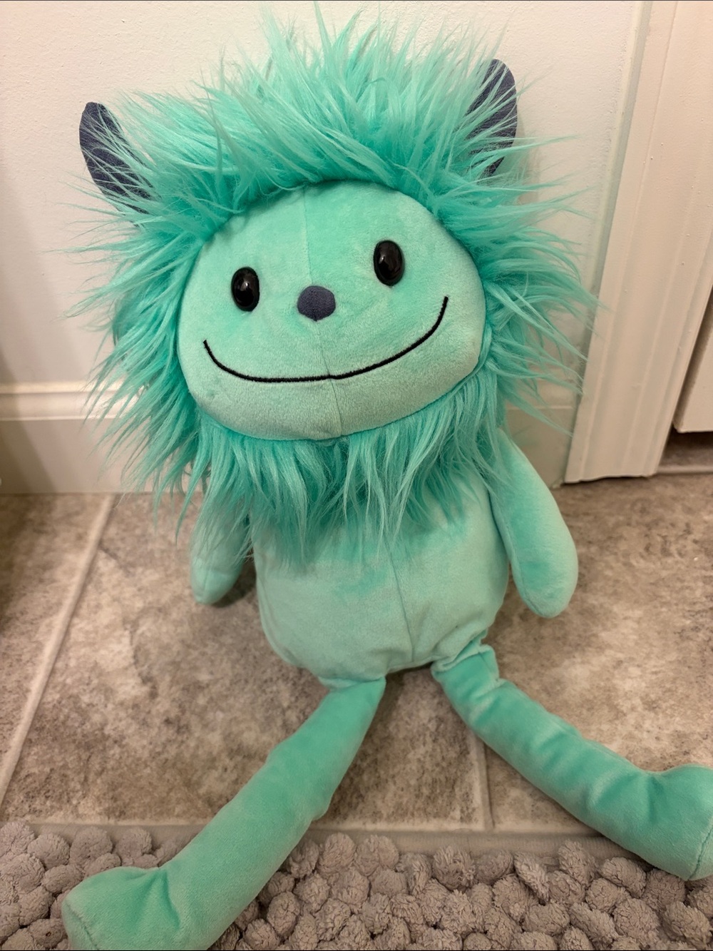 Jellycat Mint-Teal Fuzzy Monster Plush - Picture 3 of 5